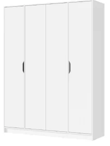 Распашной шкаф 4-х дверный Руна ШК 04 для одежды белый